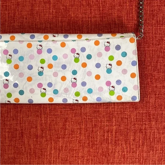 RARE Y2K Runway HEATHERETTE x HELLO KITTY Clutch Purse Bag - Picture 16 of 16
